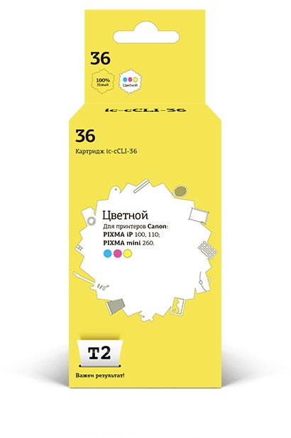 Картридж струйный T2 IC-CCLI-36, Разноцветный
Картридж струйный T2 IC-CCLI-36, Разноцветный