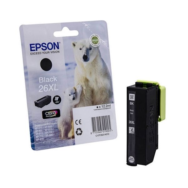 Картридж EPSON 26XL черный повышенной емкости для XP-600/XP-700/XP-800
Картридж EPSON 26XL черный повышенной емкости для XP-600/XP-700/XP-800