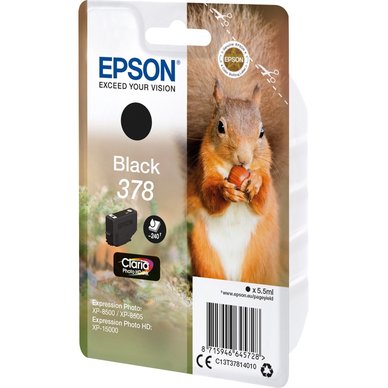 Картридж струйный Epson T3781 (C13T37814020) Black, Черный
Картридж струйный Epson T3781 (C13T37814020) Black, Черный