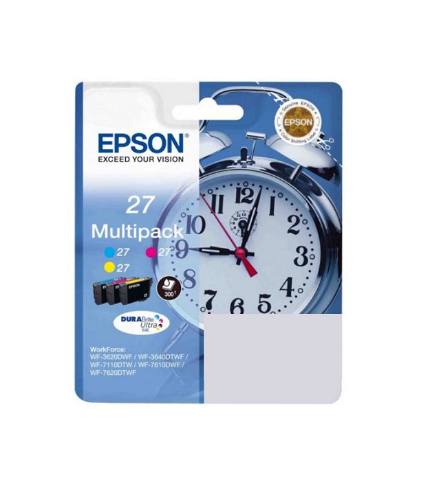 Набор картриджей Epson Multipack 3-colour T2705 (C13T27054022), Голубой;пурпурный;желтый
Набор картриджей Epson Multipack 3-colour T2705 (C13T27054022), Голубой;пурпурный;желтый