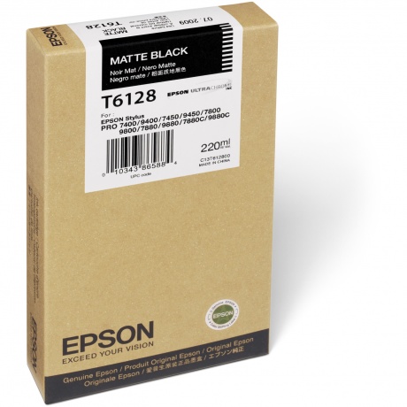 Картридж струйный Epson T6128 (C13T612800) Matte Black, Черный
Картридж струйный Epson T6128 (C13T612800) Matte Black, Черный