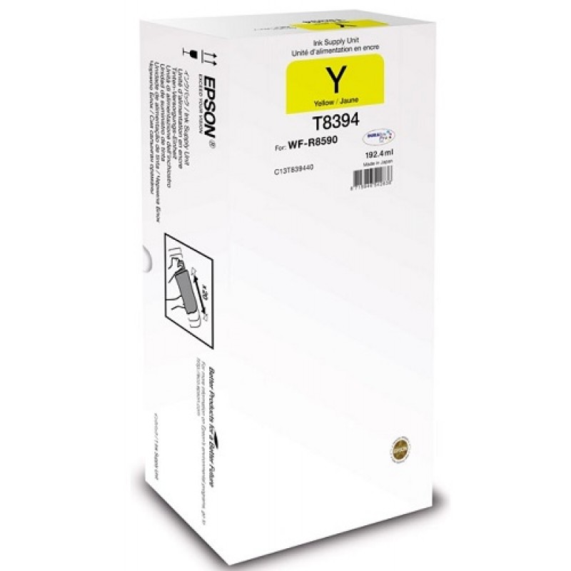 Картридж струйный Epson T8394 (C13T839440), Желтый
Картридж струйный Epson T8394 (C13T839440), Желтый