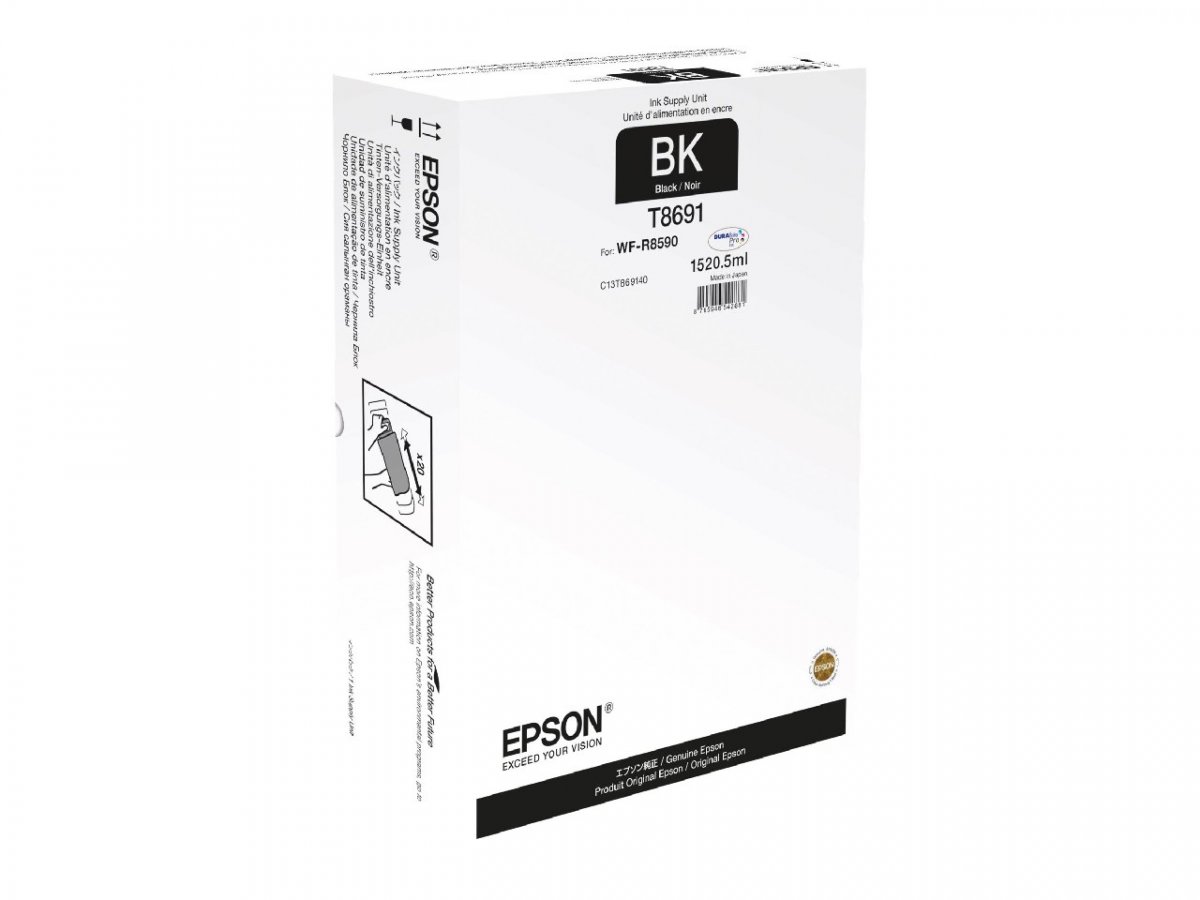 Картридж струйный Epson T8691 (C13T869140) Black, Черный
Картридж струйный Epson T8691 (C13T869140) Black, Черный