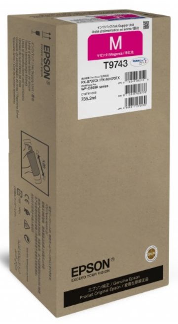 Картридж струйный Epson T9743 (C13T974300) Magenta, Пурпурный
Картридж струйный Epson T9743 (C13T974300) Magenta, Пурпурный