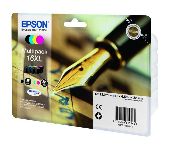 Набор картриджей Epson 16XL (C13T16364010)
Набор картриджей Epson 16XL (C13T16364010)