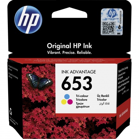 Картридж струйный HP 653 (3YM74AE) трехцветный, Голубой;желтый;пурпурный
Картридж струйный HP 653 (3YM74AE) трехцветный, Голубой;желтый;пурпурный