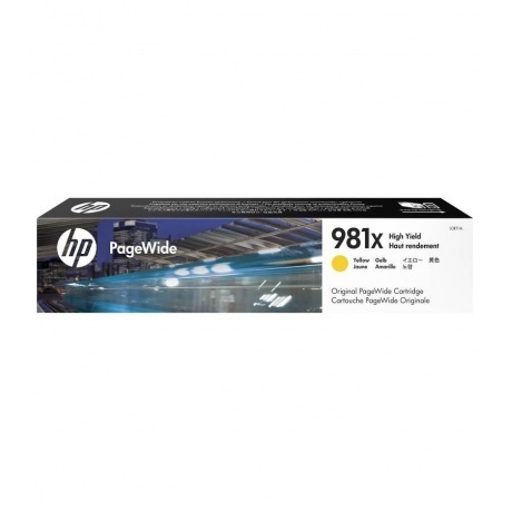 Картридж струйный HP 981X (L0R11A) желтый
Картридж струйный HP 981X (L0R11A) желтый