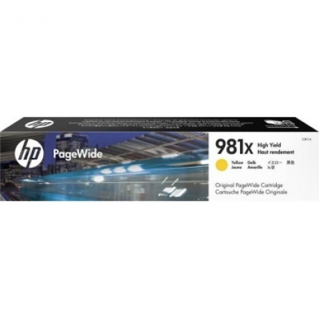 Картридж струйный HP 981X (L0R11A) желтый
Картридж струйный HP 981X (L0R11A) желтый