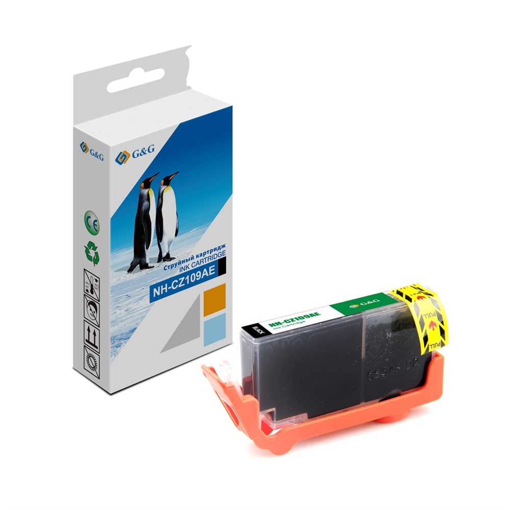 Картридж струйный G&G NH-CZ109AE CZ109AE черный (21.6мл) для HP DJ IA 3525/5525/4525
Картридж струйный G&G NH-CZ109AE CZ109AE черный (21.6мл) для HP DJ IA 3525/5525/4525