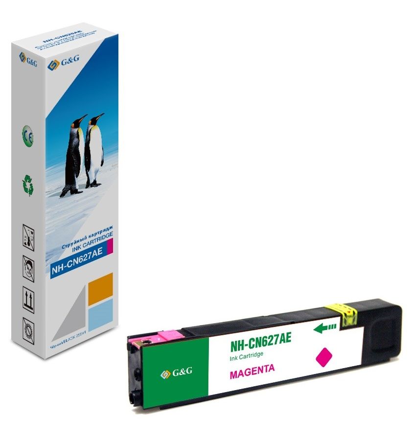 Картридж струйный G&G NH-CN627AE пурпурный (110мл) для HP Officejet Pro X576dw/X476dn/X551dw/X451dw
Картридж струйный G&G NH-CN627AE пурпурный (110мл) для HP Officejet Pro X576dw/X476dn/X551dw/X451dw