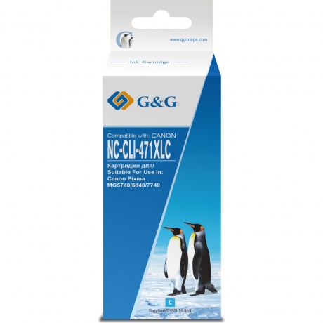 Картридж струйный G&G NC-CLI-471XLC CLI-471XL C голубой (10.8мл) для Canon TS5040/MG5740/MG6840/MG7740
Картридж струйный G&G NC-CLI-471XLC CLI-471XL C голубой (10.8мл) для Canon TS5040/MG5740/MG6840/MG7740