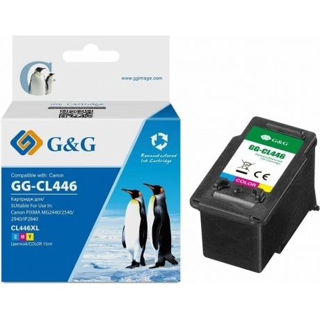 Картридж струйный G&G GG-CL446 многоцветный для Canon Pixma MG2440/2540/2940
Картридж струйный G&G GG-CL446 многоцветный для Canon Pixma MG2440/2540/2940