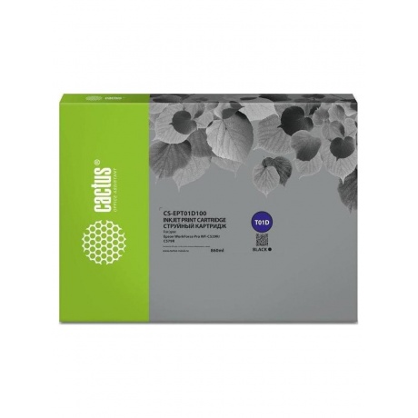 Картридж струйный Cactus CS-EPT01D100 T01D1 черный (860мл) для Epson WorkForce Pro WF-C529R/C529RDTW/C529RDTW EPP
Картридж струйный Cactus CS-EPT01D100 T01D1 черный (860мл) для Epson WorkForce Pro WF-C529R/C529RDTW/C529RDTW EPP