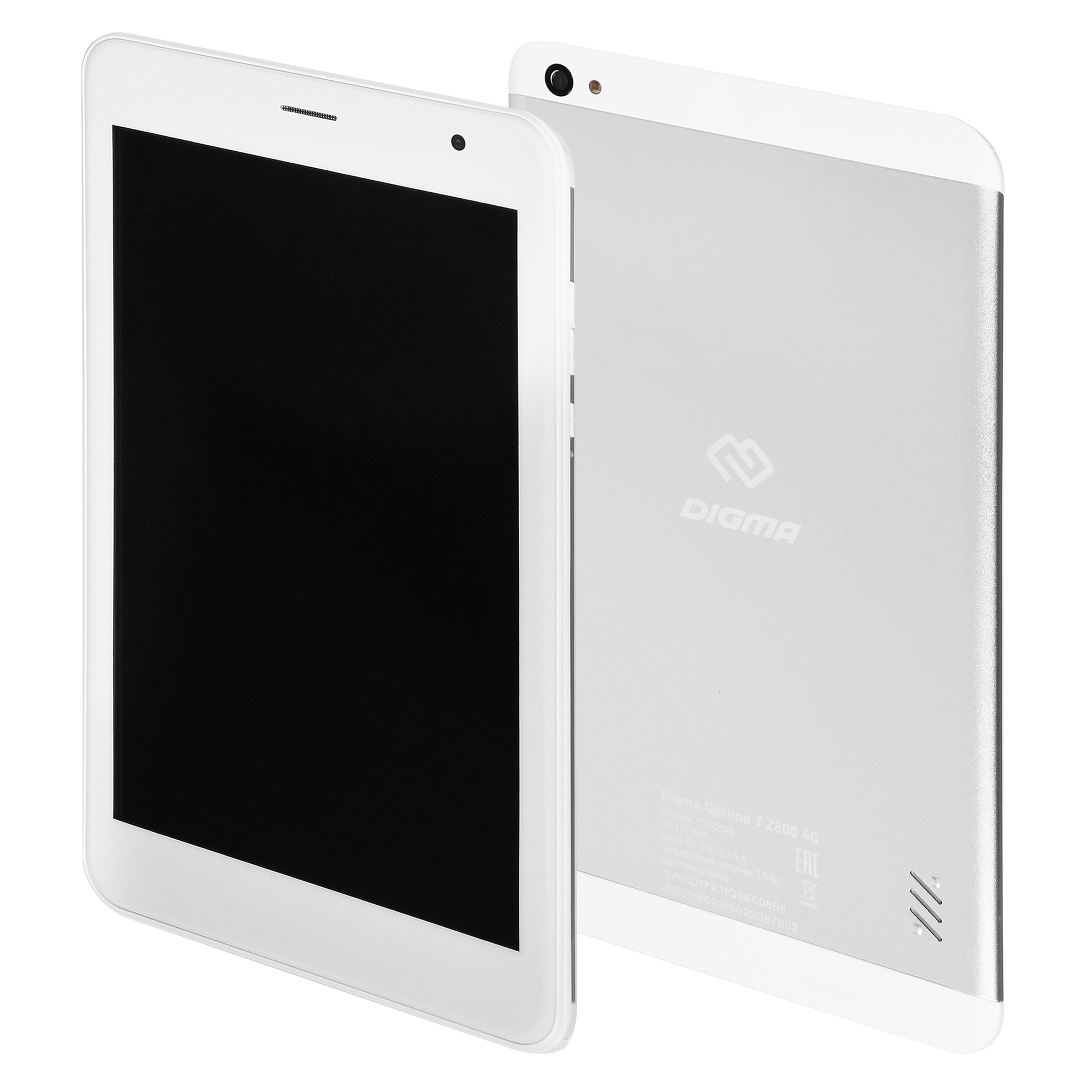 Планшет Digma Optima 7 Z800 4G 64Gb (TS7225PL) серебристый/белый
Планшет Digma Optima 7 Z800 4G 64Gb (TS7225PL) серебристый/белый