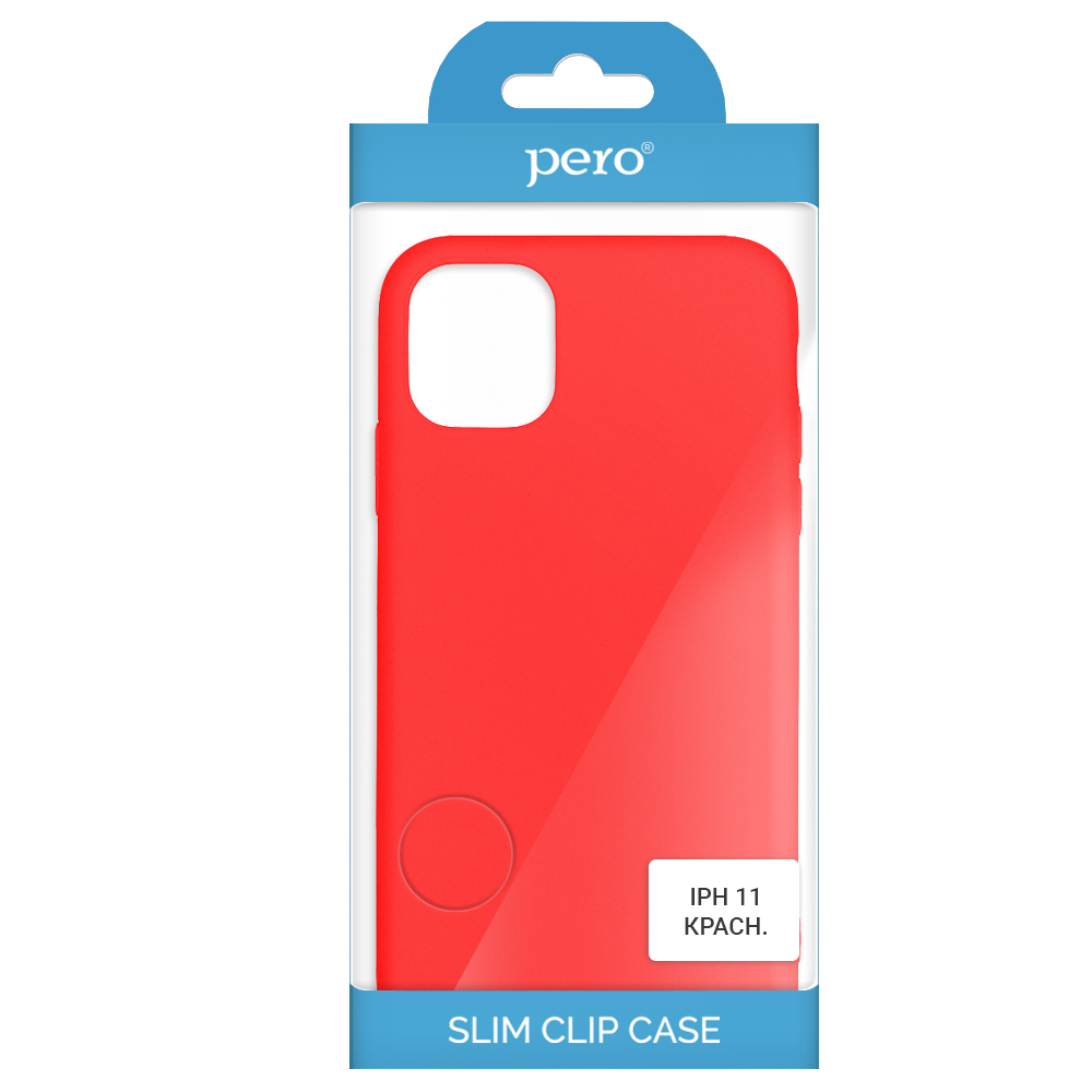 Клип-кейс PERO софт-тач для Apple iPhone 11 красный
Клип-кейс PERO софт-тач для Apple iPhone 11 красный