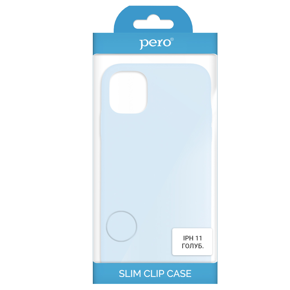 Клип-кейс PERO софт-тач для Apple iPhone 11 голубой
Клип-кейс PERO софт-тач для Apple iPhone 11 голубой