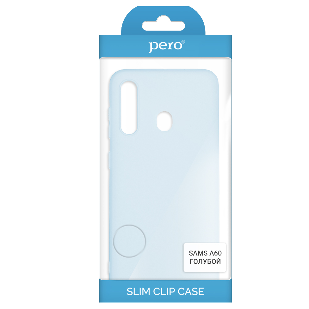 Клип-кейс PERO софт-тач для Samsung A60 голубой
Клип-кейс PERO софт-тач для Samsung A60 голубой