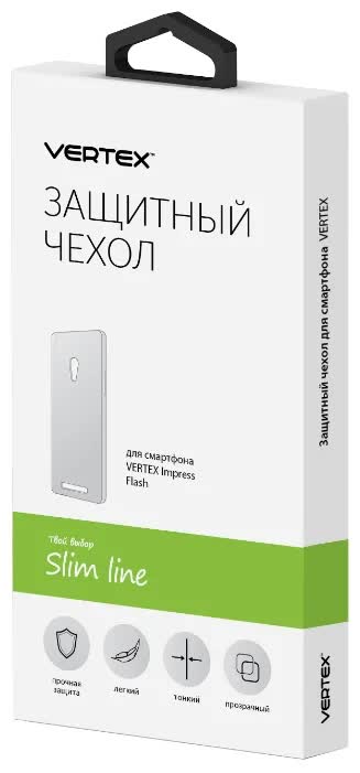 Чехол Vertex Flash BackCover clear 
Чехол Vertex Flash BackCover clear