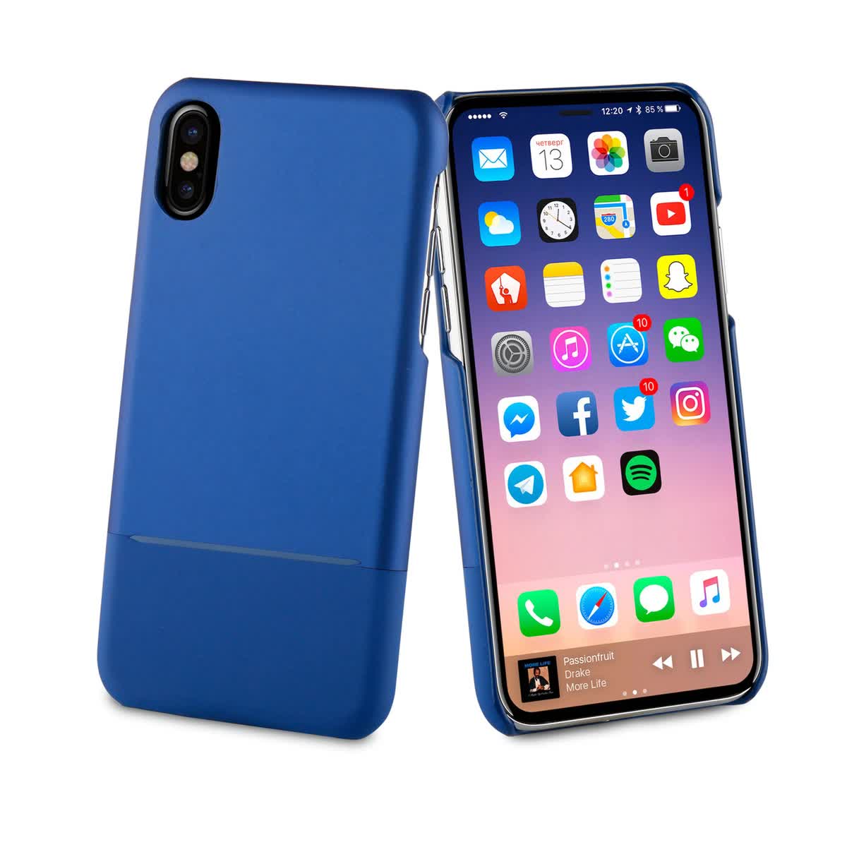 Чехол-накладка Muvit SKIN CASE для Apple iPhone X/XS синий
Чехол-накладка Muvit SKIN CASE для Apple iPhone X/XS синий