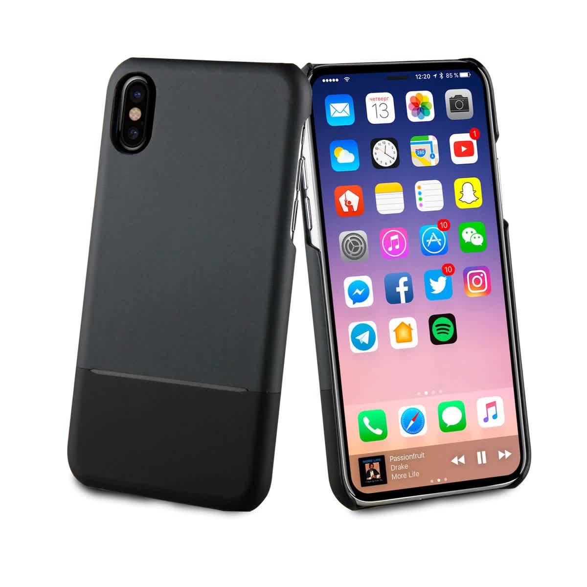 Чехол-накладка Muvit SKIN CASE для Apple iPhone X/XS чёрный, Черный
Чехол-накладка Muvit SKIN CASE для Apple iPhone X/XS чёрный, Черный