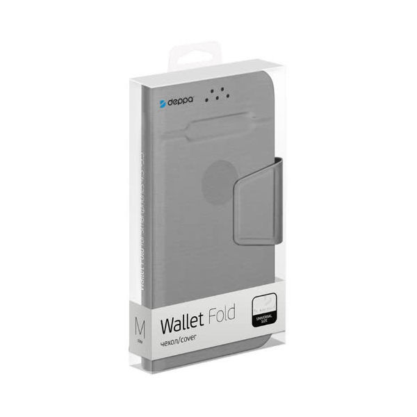 Чехол-подставка для смартфонов Wallet Fold M 4.3''- 6'' серый карбон
Чехол-подставка для смартфонов Wallet Fold M 4.3''- 6'' серый карбон