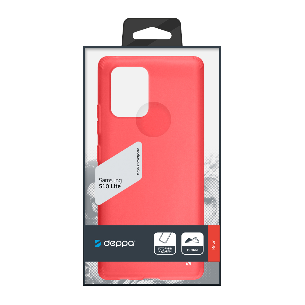 Чехол Deppa Capsule Case для Samsung Galaxy S10 Lite, красный, картон
Чехол Deppa Capsule Case для Samsung Galaxy S10 Lite, красный, картон
