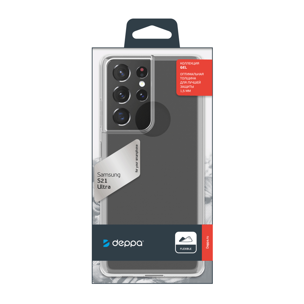 Накладка Deppa Gel для Samsung Galaxy S21 Ultra, прозрачный, 1,5 мм, PET синий
Накладка Deppa Gel для Samsung Galaxy S21 Ultra, прозрачный, 1,5 мм, PET синий
