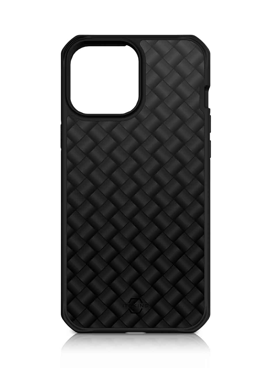 Чехол-накладка антибактериальный ITSKINS HYBRID CARBON для iPhone 13 Pro Max (6.7"), черный (крупн.плетениe)
Чехол-накладка антибактериальный ITSKINS HYBRID CARBON для iPhone 13 Pro Max (6.7"), черный (крупн.плетениe)