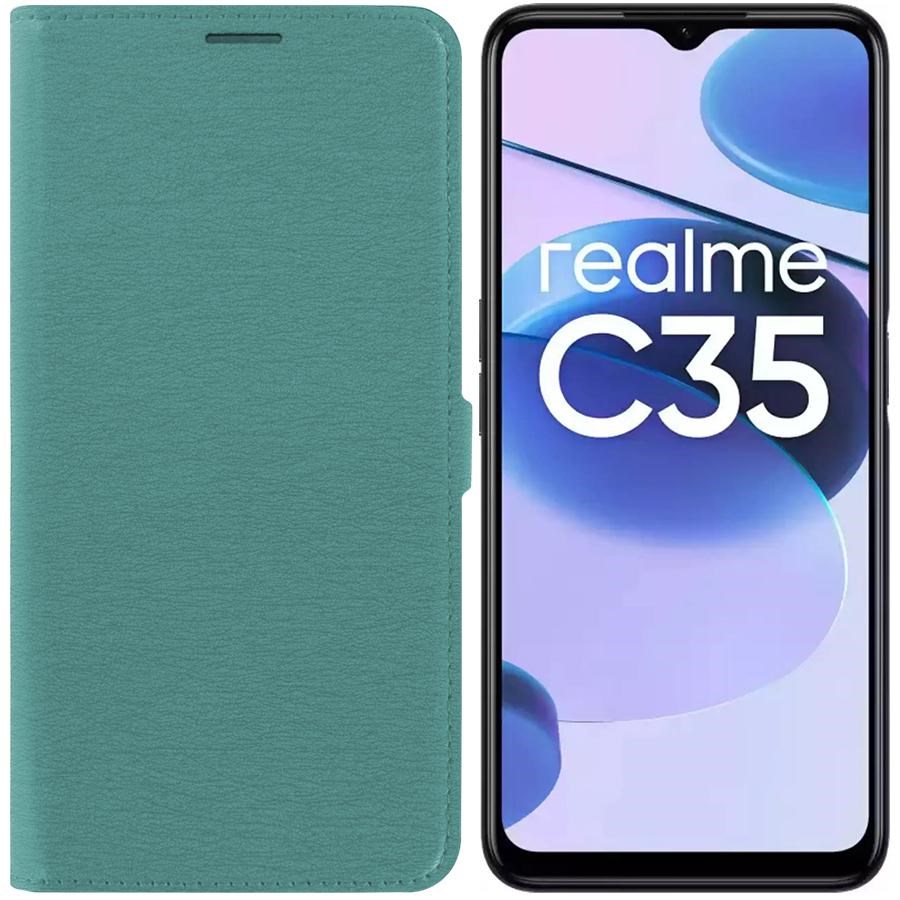 Чехол-книжка Krutoff Eco Book для Realme C35 зеленый опал
Чехол-книжка Krutoff Eco Book для Realme C35 зеленый опал