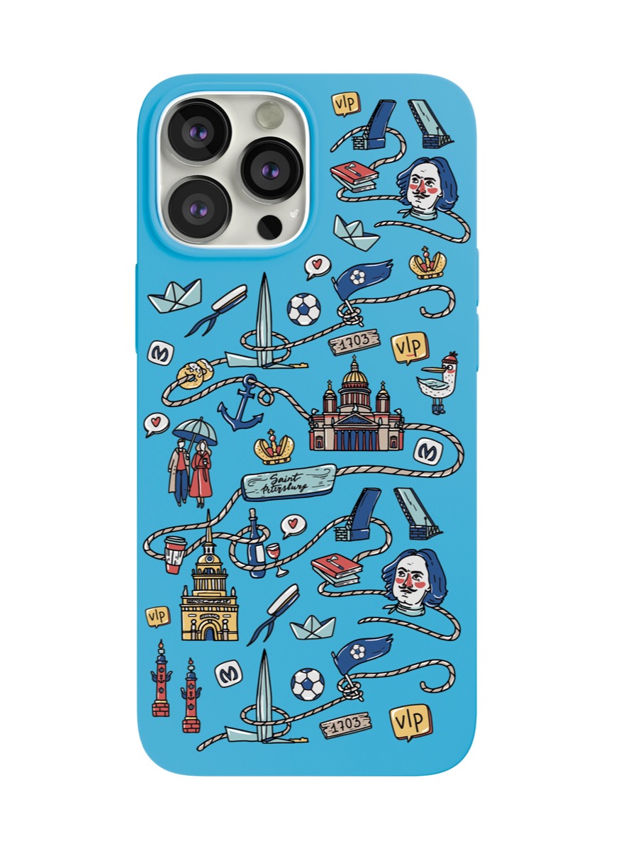 Чехол защитный VLP Art Collection для iPhone 13 ProMax, Санкт-Петербург, голубой
Чехол защитный VLP Art Collection для iPhone 13 ProMax, Санкт-Петербург, голубой