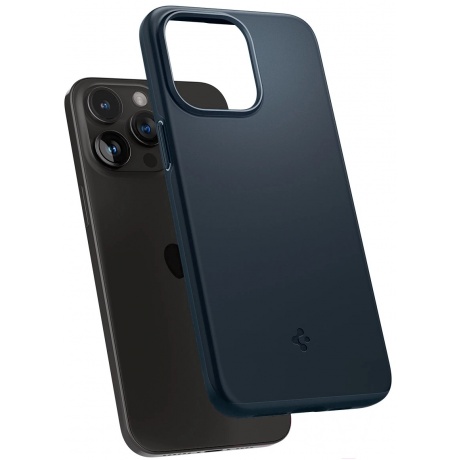 Чехол Spigen Thin Fit для iPhone 15 Pro серый/синий (ACS06688)
Чехол Spigen Thin Fit для iPhone 15 Pro серый/синий (ACS06688)