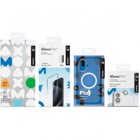 Чехол для смартфона Momax MXAP24STGS для iPhone 16 + Стекло + Защита для линз, Прозрачный
Чехол для смартфона Momax MXAP24STGS для iPhone 16 + Стекло + Защита для линз, Прозрачный