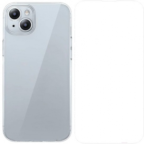 Чехол для телефона Baseus Corning Series для iPhone 15 Plus прозрачный + защитное стекло (P60112203201-01)
Чехол для телефона Baseus Corning Series для iPhone 15 Plus прозрачный + защитное стекло (P60112203201-01)