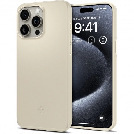 Чехол для телефона Spigen Thin Fit для iPhone 15 Pro Mute Beige (ACS06694), Бежевый
Чехол для телефона Spigen Thin Fit для iPhone 15 Pro Mute Beige (ACS06694), Бежевый