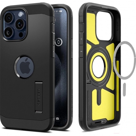 Чехол для телефона Spigen Tough Armor MagFit для iPhone 15 Pro черный (ACS06733)
Чехол для телефона Spigen Tough Armor MagFit для iPhone 15 Pro черный (ACS06733)