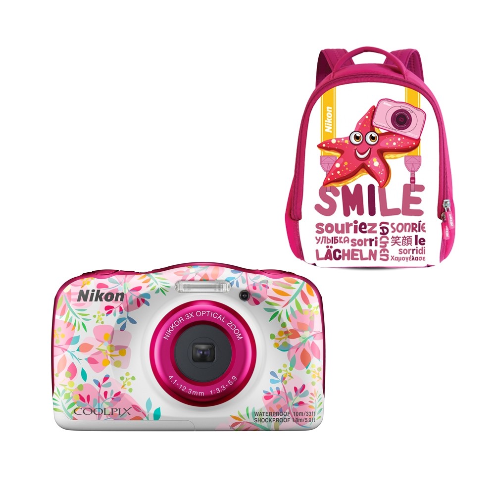 Цифровой фотоаппарат Nikon Coolpix W150 Flower Backpack Kit, Мультиколор
Цифровой фотоаппарат Nikon Coolpix W150 Flower Backpack Kit, Мультиколор