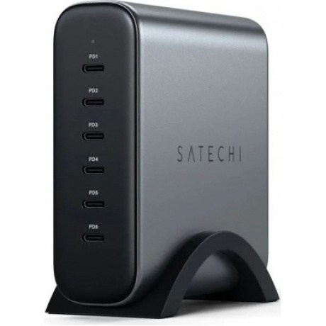Зарядное устройство Satechi 200W USB-C 6-Port PD GaN Charger EU. Цвет: серый космос
Зарядное устройство Satechi 200W USB-C 6-Port PD GaN Charger EU. Цвет: серый космос