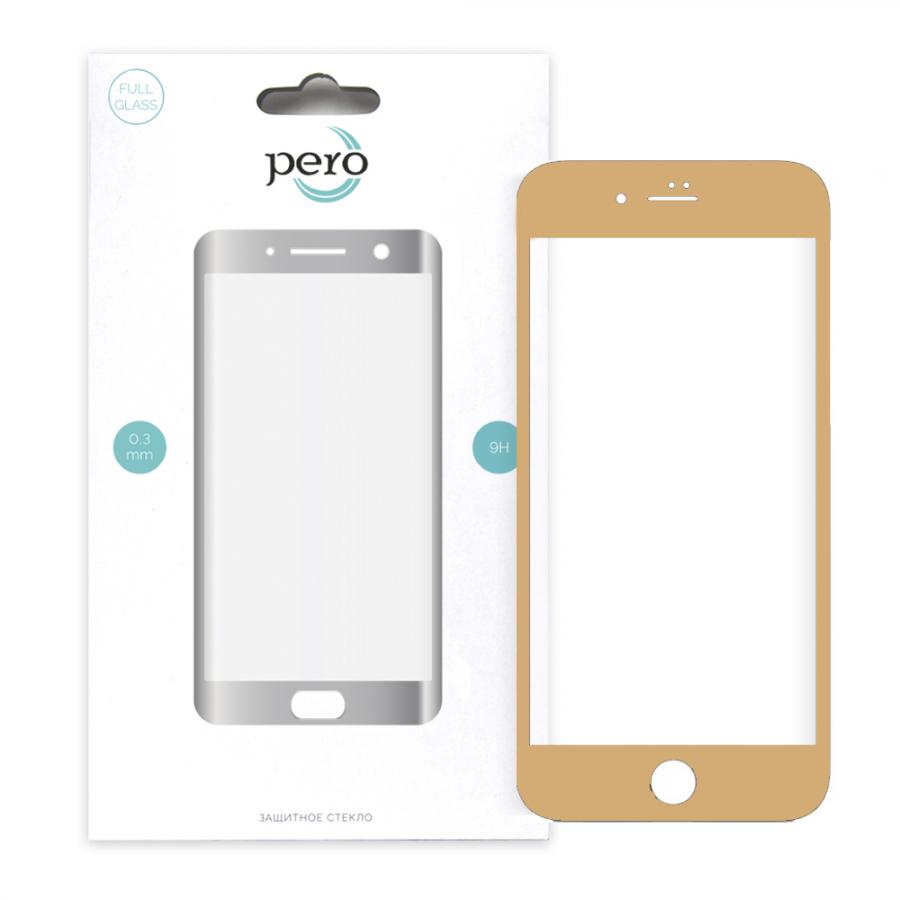 Защитное стекло PERO Full Screen для iPhone 6/6S, золотое
Защитное стекло PERO Full Screen для iPhone 6/6S, золотое