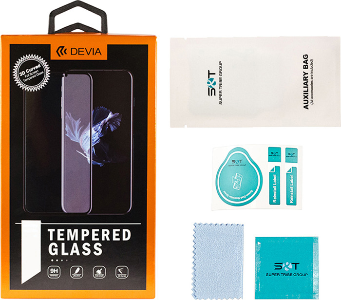 Защитное стекло Devia Real 3D Series Curved Full Screen для Galaxy S10e - Black
Защитное стекло Devia Real 3D Series Curved Full Screen для Galaxy S10e - Black