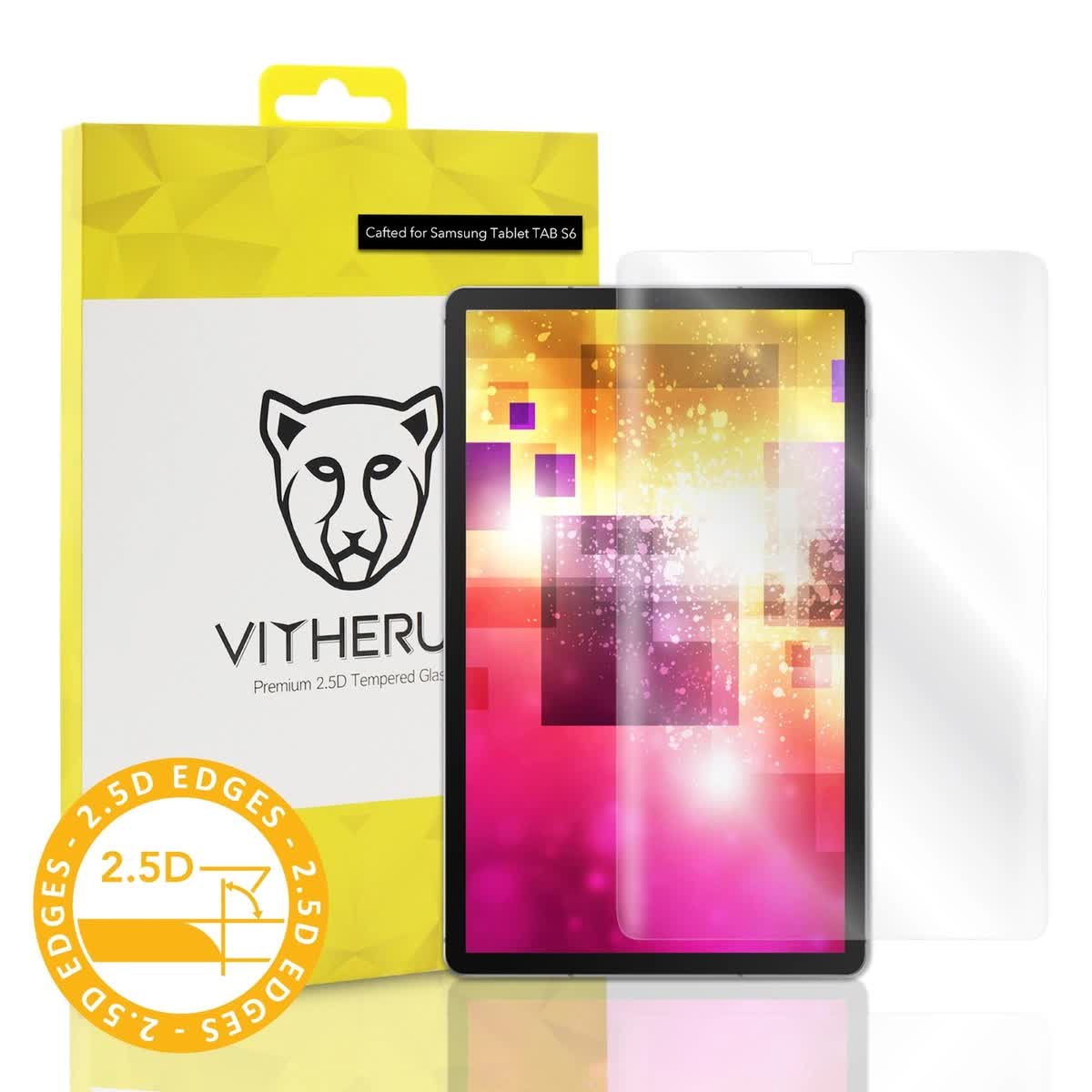 Защитное стекло Vitherum Gold 2.5D для Samsung Galaxy TAB S6, прозрачное
Защитное стекло Vitherum Gold 2.5D для Samsung Galaxy TAB S6, прозрачное