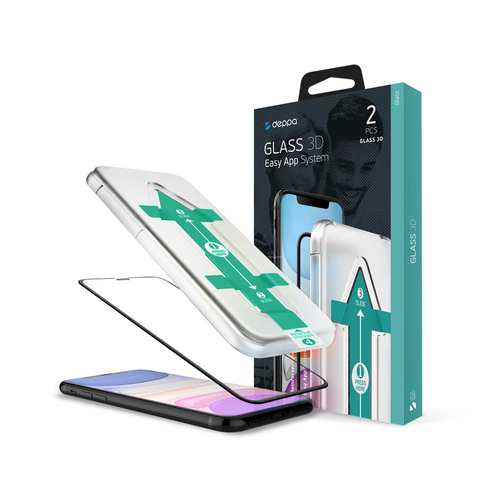 Защитное стекло Deppa 3D (2 шт) Full Glue Easy App для Apple iPhone 11 Pro, 0.3 мм, черная рамка
Защитное стекло Deppa 3D (2 шт) Full Glue Easy App для Apple iPhone 11 Pro, 0.3 мм, черная рамка