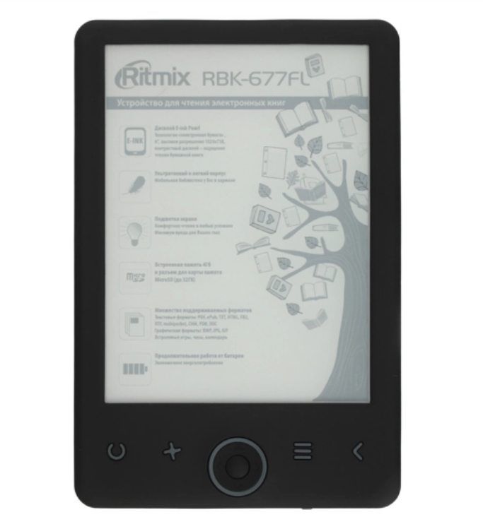 Электронная книга Ritmix RBK-677FL Black, Черный
Электронная книга Ritmix RBK-677FL Black, Черный