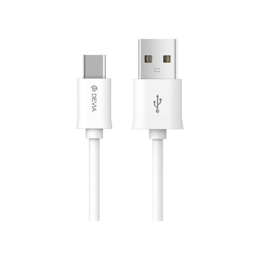 Кабель Devia USB Type-C Smart Cable - White, Белый
Кабель Devia USB Type-C Smart Cable - White, Белый