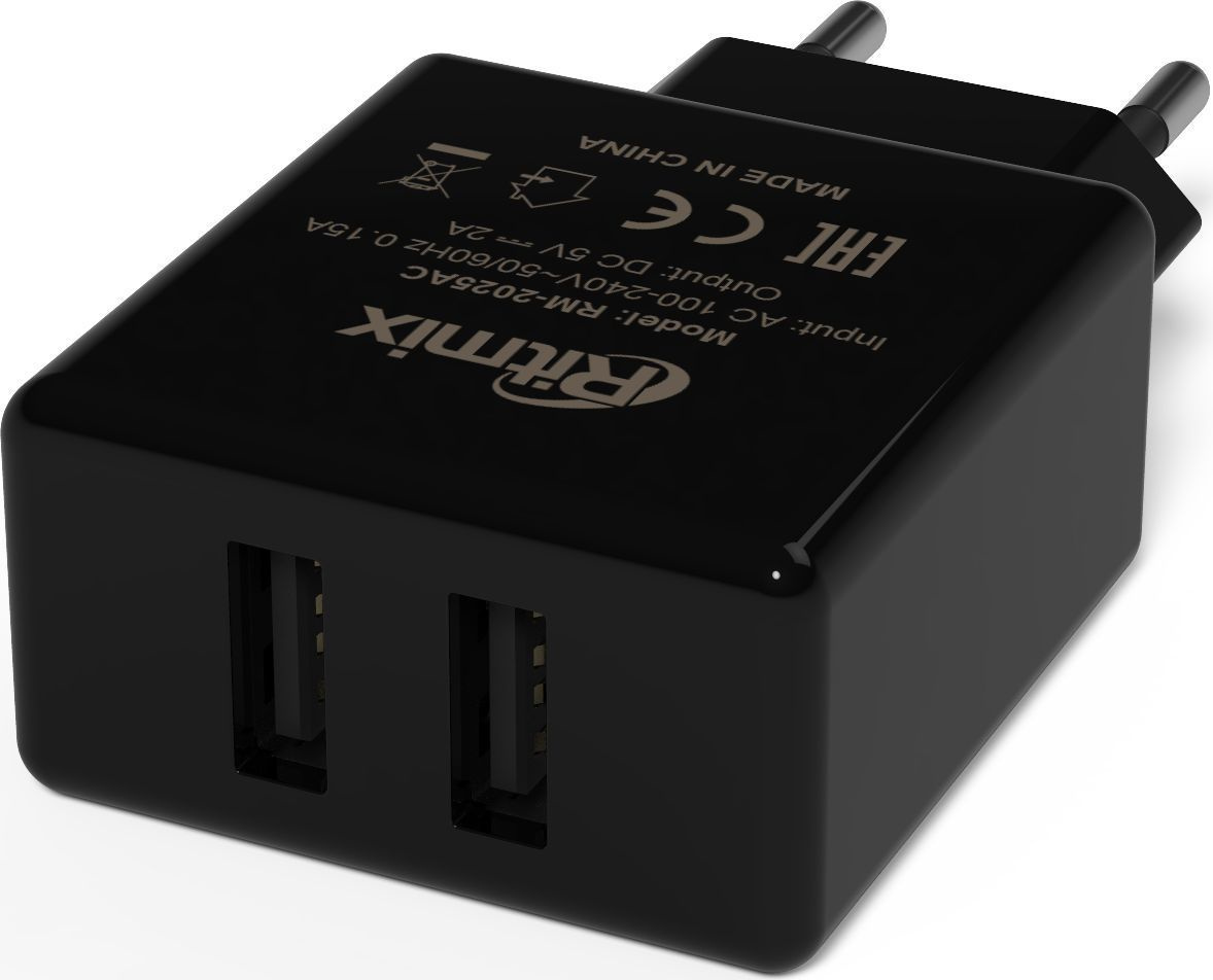 Сетевое зарядное устройство Ritmix RM-2025AC black
Сетевое зарядное устройство Ritmix RM-2025AC black