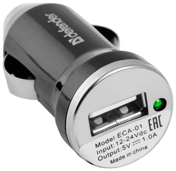 Автомобильное зарядное устройство Defender ECA-01 (83514
Автомобильное зарядное устройство Defender ECA-01 (83514