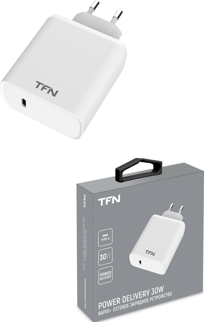 Сетевое зарядное устройство TFN RAPID PD3.0 30W white
Сетевое зарядное устройство TFN RAPID PD3.0 30W white