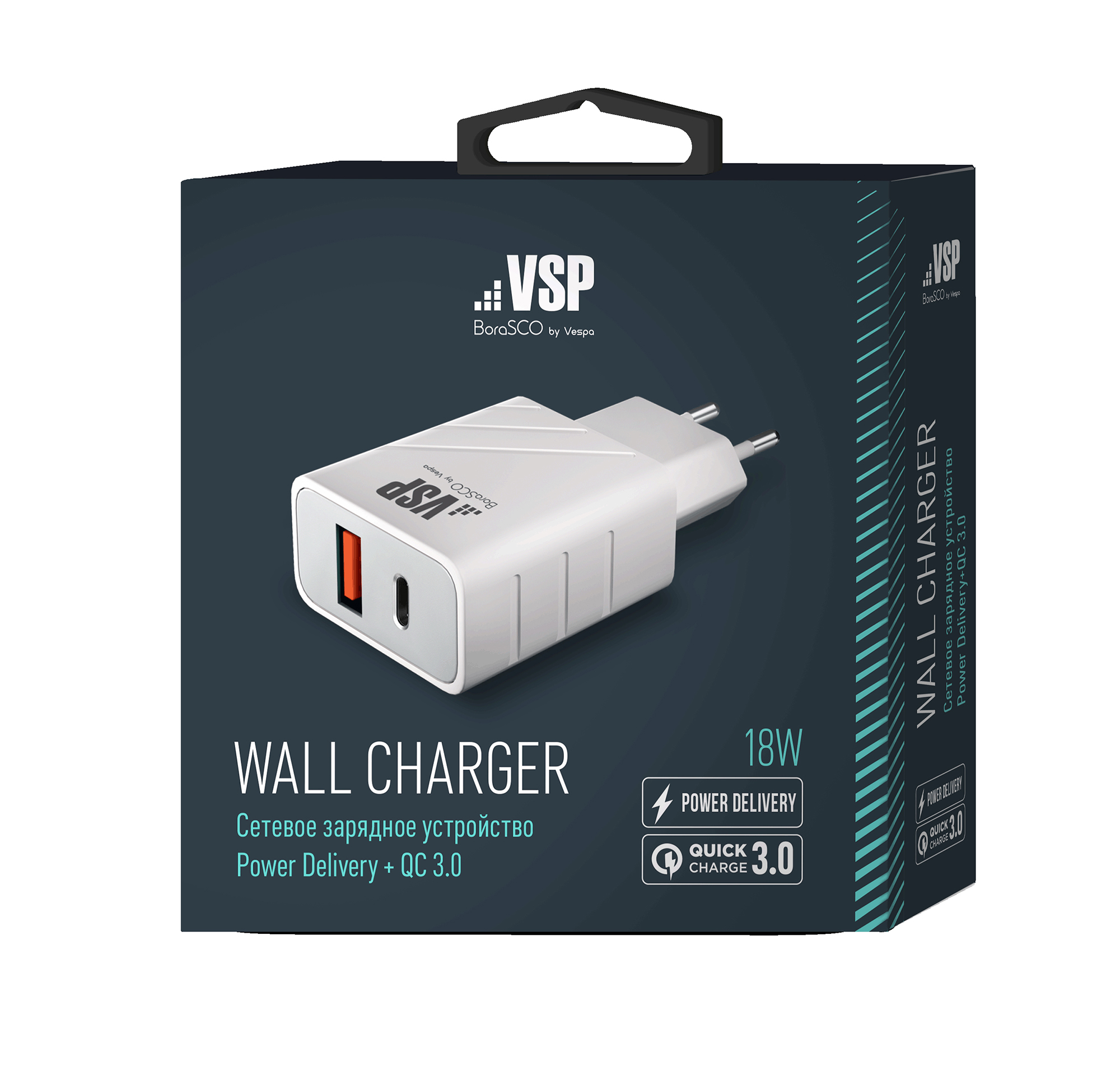 Сетевое зарядное устройство BoraSCO PD + QC 3.0, 18W белое
Сетевое зарядное устройство BoraSCO PD + QC 3.0, 18W белое