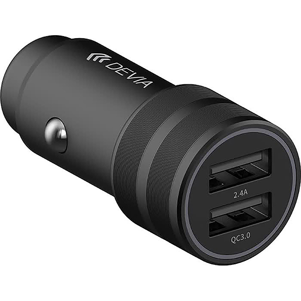 Автомобильное зарядное устройство Devia Traveller Series 2USB QC 3.0 30W - Black
Автомобильное зарядное устройство Devia Traveller Series 2USB QC 3.0 30W - Black