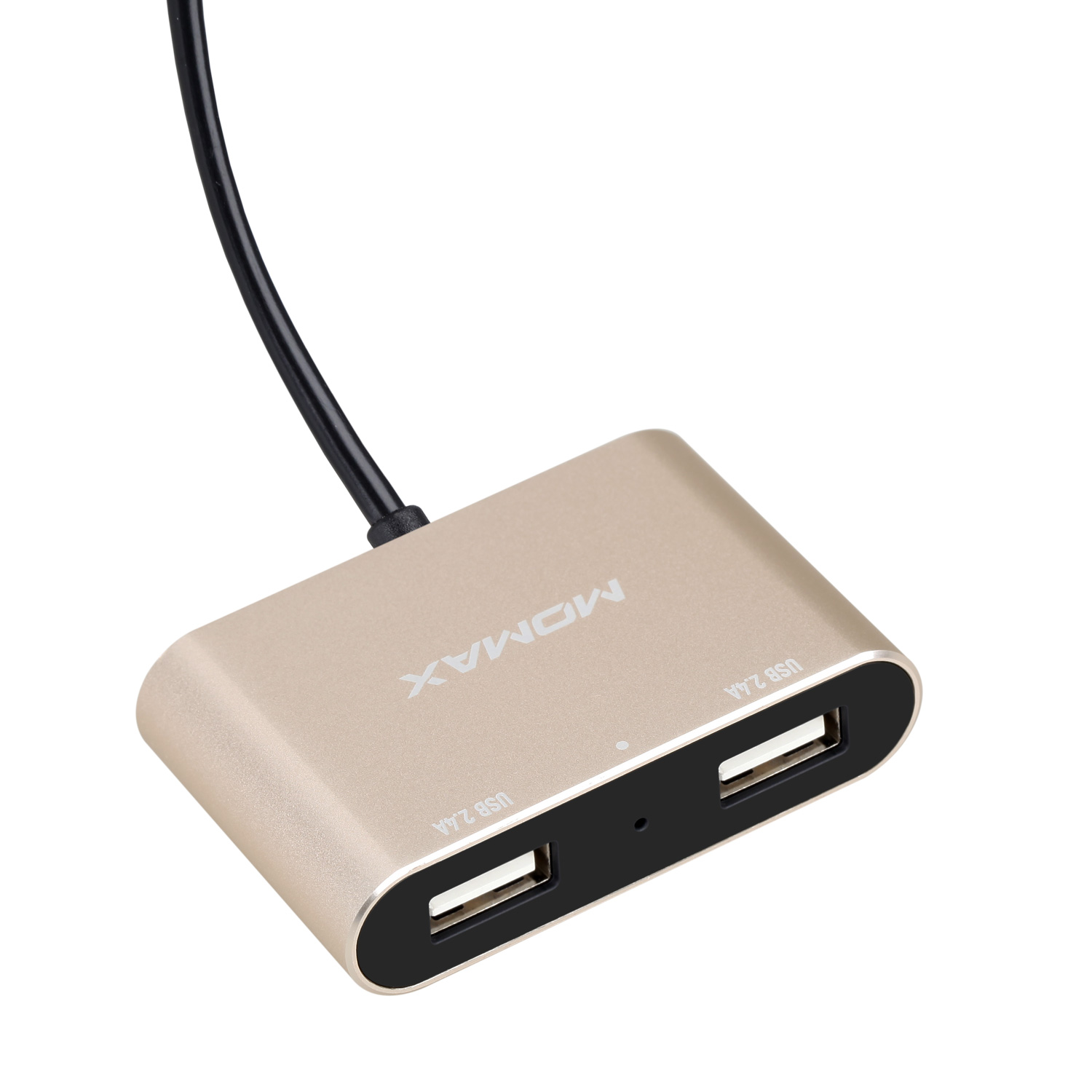 Автомобильное зарядное устройство Momax 2+2 USB Hub 9.6A UC6 - Gold
Автомобильное зарядное устройство Momax 2+2 USB Hub 9.6A UC6 - Gold