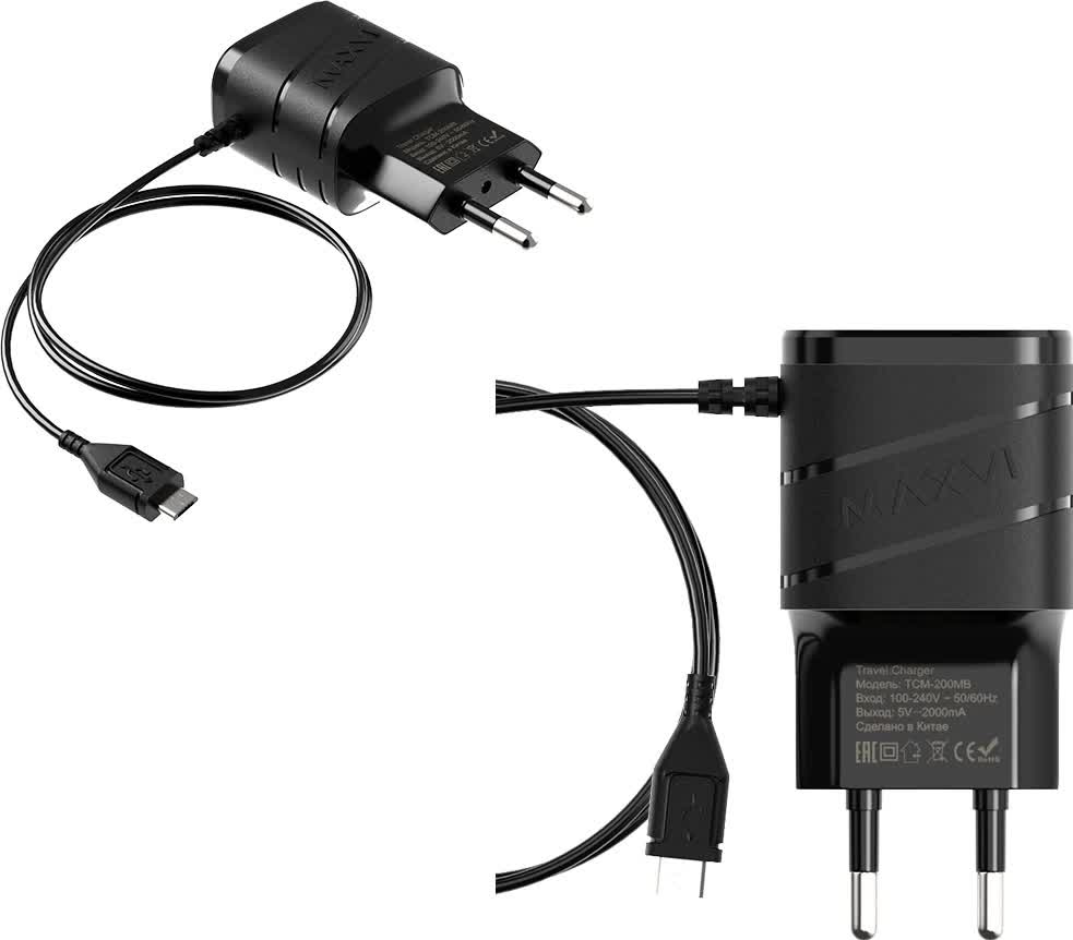 Сетевое зарядное устройство Maxvi TCM-200MB 2A microUSB черный
Сетевое зарядное устройство Maxvi TCM-200MB 2A microUSB черный